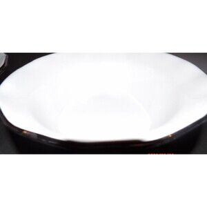 2 CERAMICHE TADINATE Soup Cereal Bowls Platinum Trim Ceramic Italy Pottery